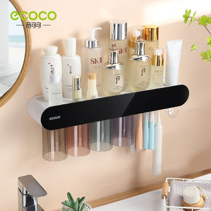 Toothbrush holder wall mounted home mouthwash cup electric non perforated dental tools, dental cylinder set holder