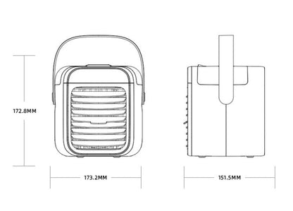 New portable water cooling fan Mini home desktop air conditioner fan USB charging cooling fan