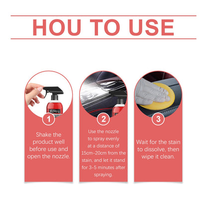 Car Multi-Functional Cleaner Seat Steering Wheel Wheel Body Inside And Outside Stain Cleaner