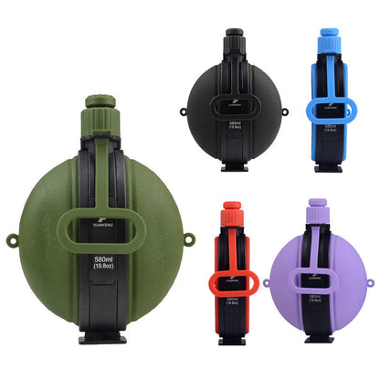 Silicone Folding Water Bottle Manufacturer Outdoor Portable Sports Water Bottle Fitness Hiking Water Bottle 580Ml