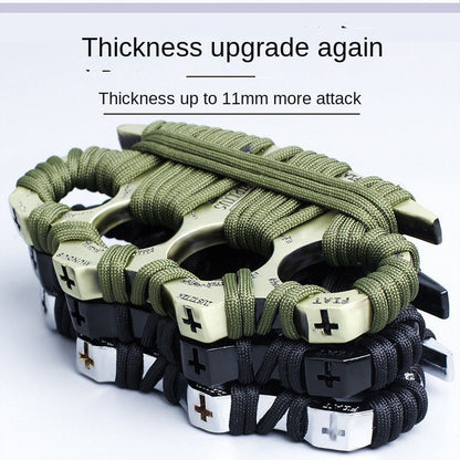 Finger Knuckle Four-Finger Boxing Glove Self-Defense Tool Weapon Ring Hand Clip Fist Clip Anti-Wolf Device