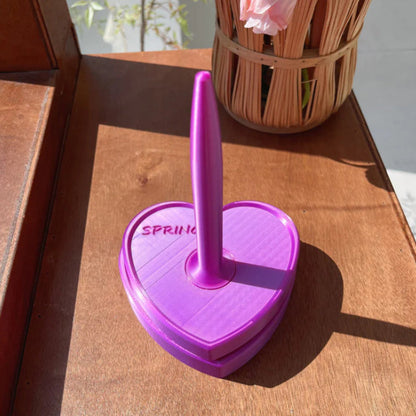 Vertical Shiny-Design Yarn Spinners and Holders: Rotary Plastic Tools for Textile Wool, Agri Wool, and Knitting Enthusiasts