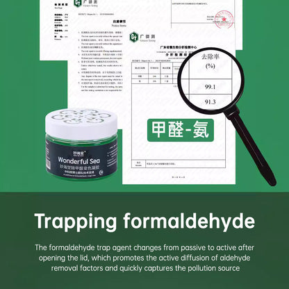 Remove formaldehyde color changing jelly gel to remove odor and remove formaldehyde air purification magic box solid air freshener to purify the new house