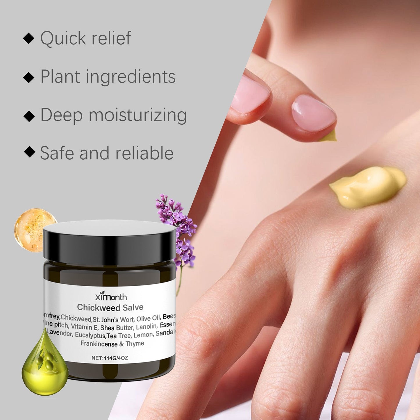 Skin Care Cream Moisturizes And Nourishes Body Skin With A Moisturizing Massage Treatment Cream