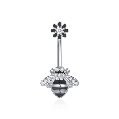 Navel Ring Creative Bat Bee Navel Buckle Navel Ring Body Piercing Jewelry
