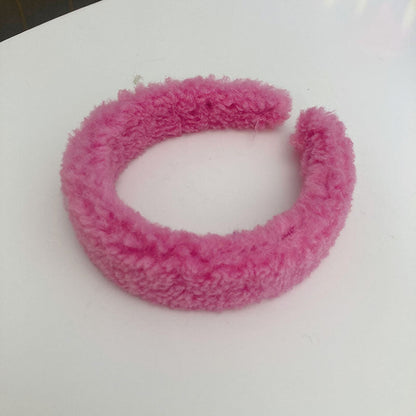 Plush headband hair clip
