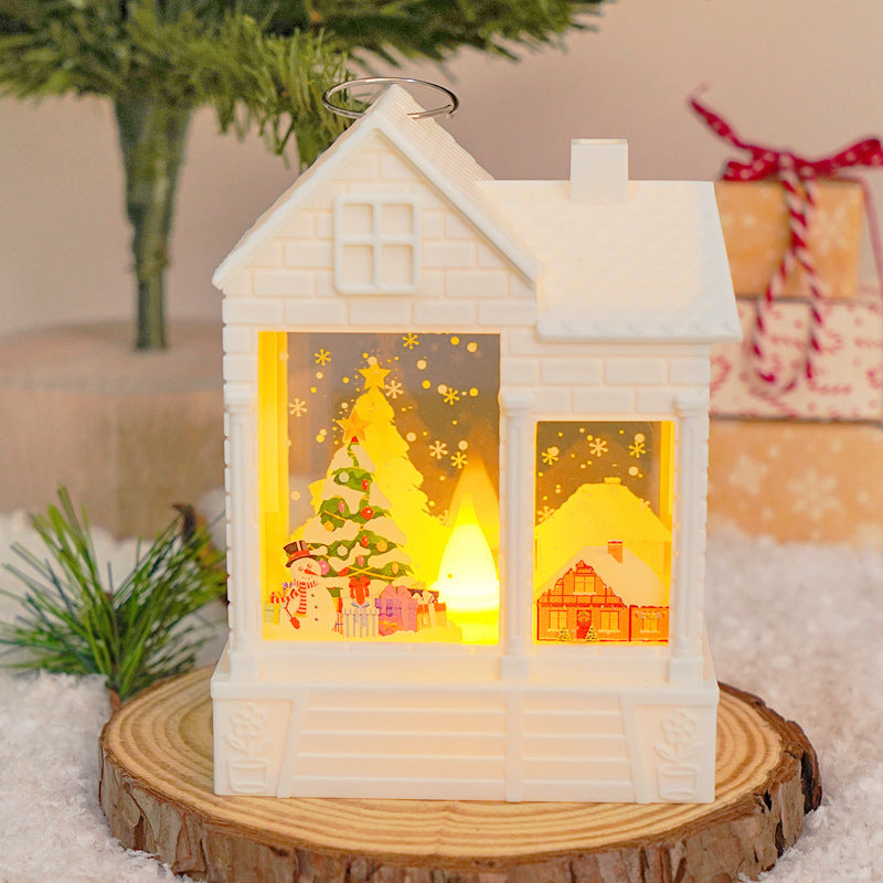 Christmas Gift LED Christmas Wind Light Electronic Candle Light Creative Night Light Christmas Tree Pendant Decorative Supplies