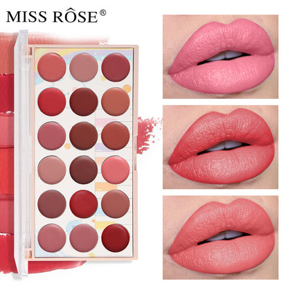 Missrose Recommends 18 Color Mouth Red Dish Matt Moisturizing Water-Resistant Non Fading And Non Staining Lipstick