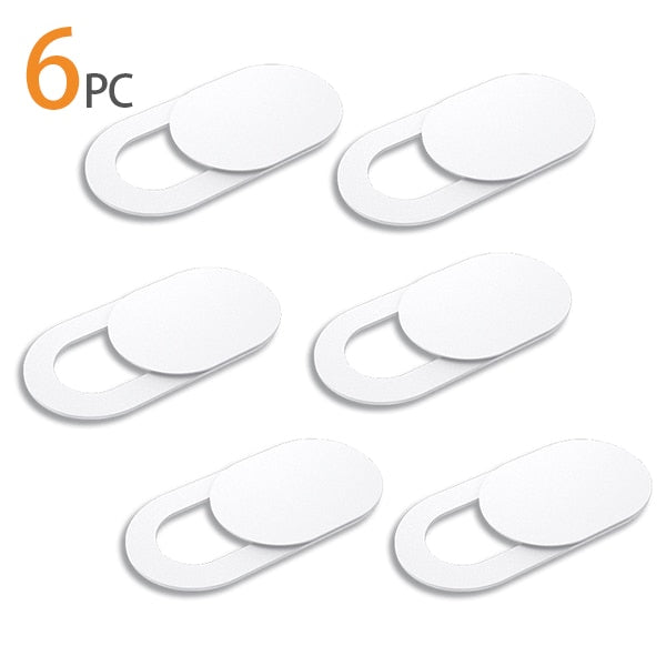 6Pcs/lot  WebCam Cover Shutter Magnet Slider Plastic For iPhone Web Laptop PC For iPad Tablet Camera Mobile Phone Privacy Sticker