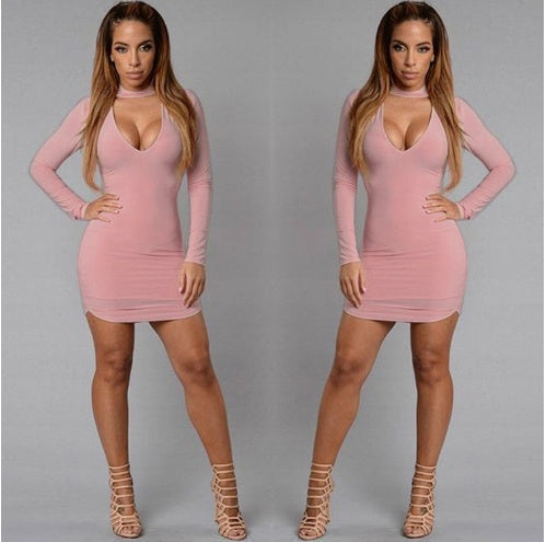 Fast-Selling V Collar Dress