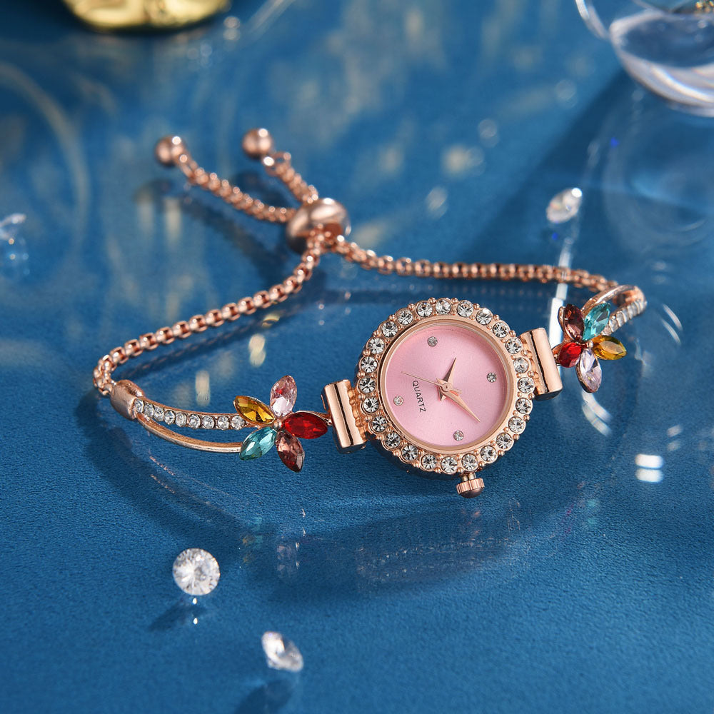 Fashion Diamond Women's Quartz Bracelet Watch