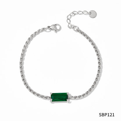 Simple Collarbone Necklace & Bracelet Set
