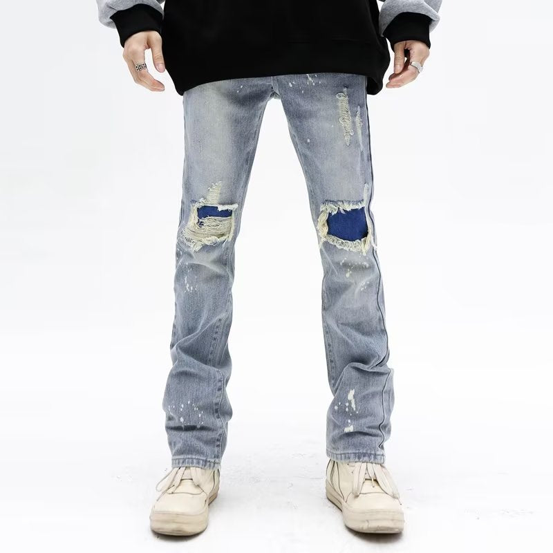 American Personality Hip Hop Zipper Jeans
