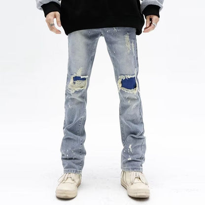 American Personality Hip Hop Zipper Jeans