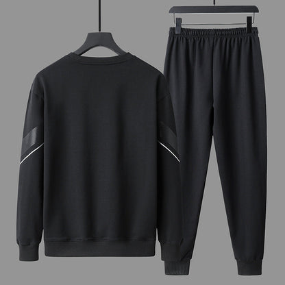 Men's Round Neck Sweater Pants Outfit