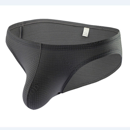 Men's Thick Ice Silk Solid Color Briefs