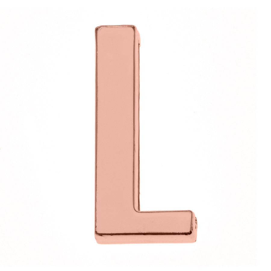 DIY Letter Keychain Glossy Ornament Accessories