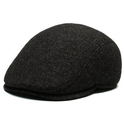 Outdoor Cycling Warm Short Brim Beret Ear Protection Hat