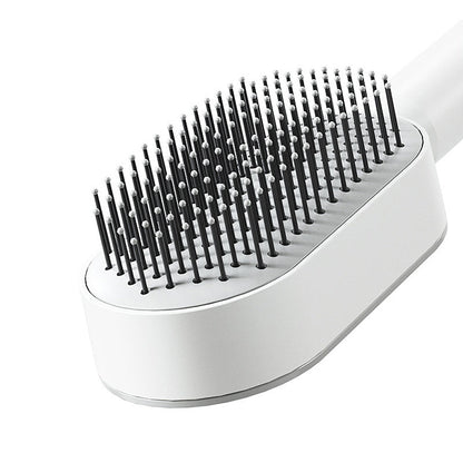 3D Air Cushion Massager Hairbrush with Self-Cleaning Feature