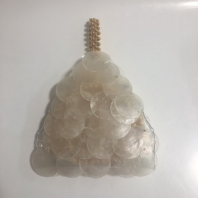 Simple Portable Prawn Crackers Triangle Shell Bag