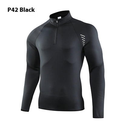 Half Zipper Workout Outdoor Running Quick-drying Clothes