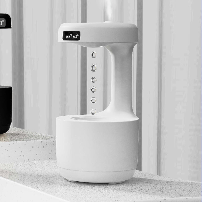 Anti-Gravity Humidifier with Clock Aroma Diffuser
