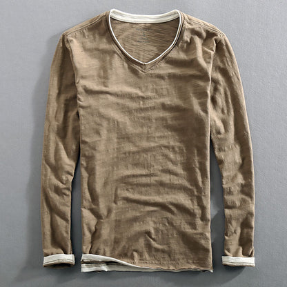 Men's Undershirt Raw Edge Distressed
