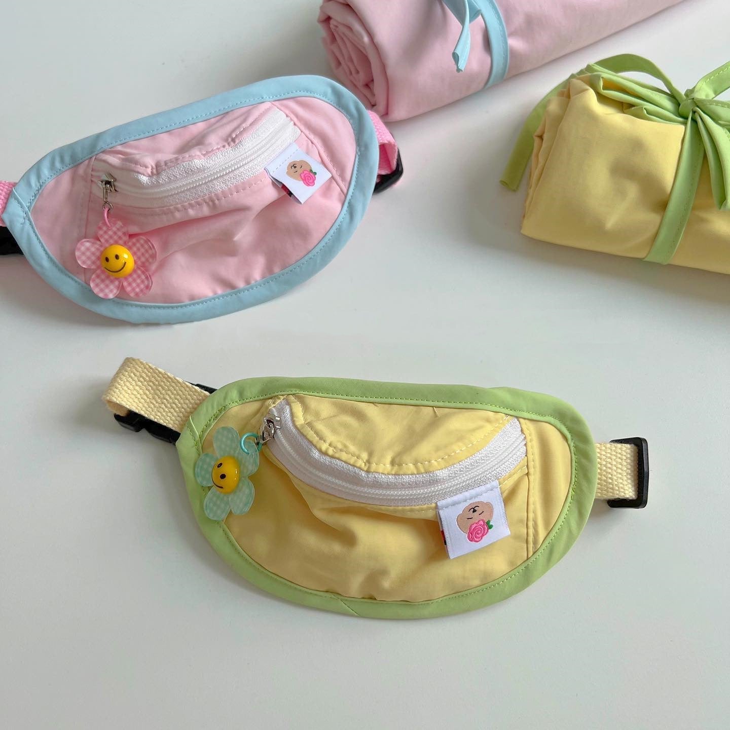 Backpack-style Poop Bag Hit Color Powder Blue Yellow Green Messenger Bag Dog Cat Pet Backpack Cat Backpack