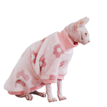 Fleece-lined Thickened Warm Flannel Pet Clothing