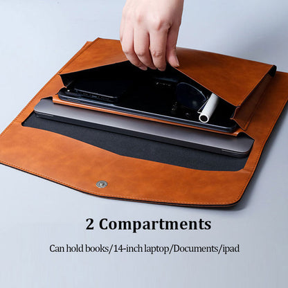 A4 File Bag with Double-layer Leather Protection
