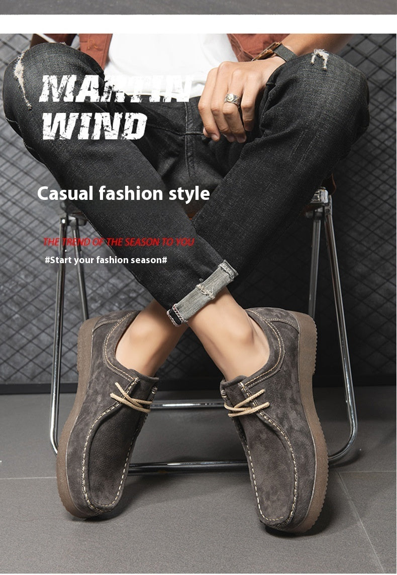 New Casual Korean Style Leather Sneakers