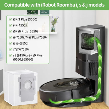 Compatible with iRobot Robert dust bag sweeping robot accessories i7+i3/E5/E6/S9/J7 dust bags