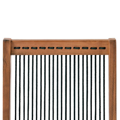 folding roping wood chair