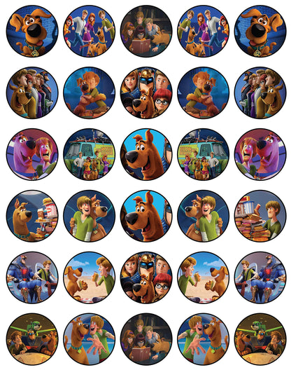 NATURAL BEHAVIOUR 30 Edible Cupcake Toppers Mystery Pup Dog Team Collection