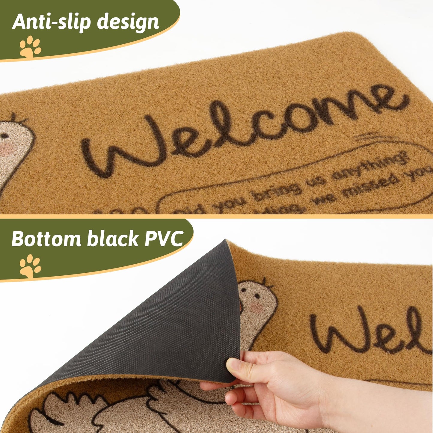 FEXIA Goose Pattern Indoor Outdoor Welcome Mat Rug 29x17 Polyester