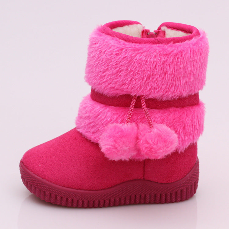Warm Winter Snow Boots for Children with Soft, Non-slip Soles
