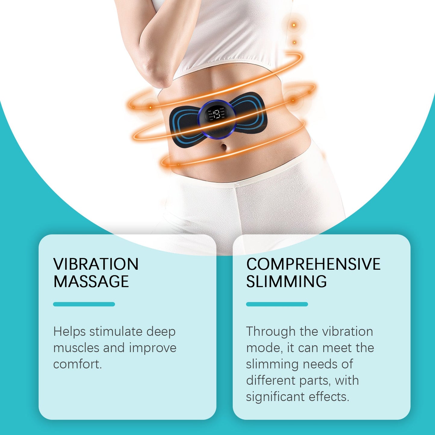 Convenient Vibrating Body Instrument, Body Fit Comfort Massage Pad Shows Off The Body Lightweight Massager