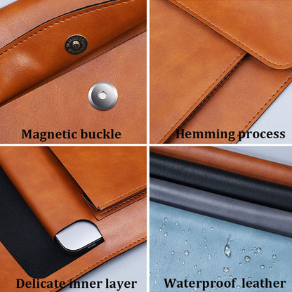 A4 File Bag with Double-layer Leather Protection