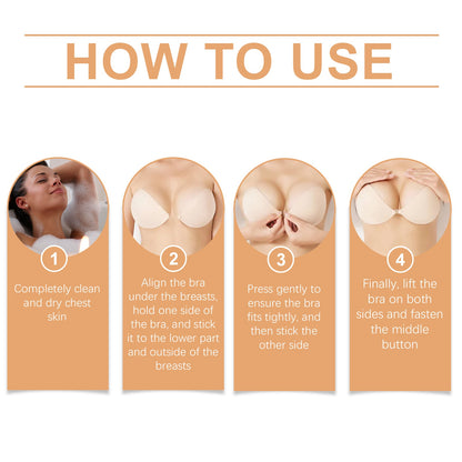 Invisible Bra Is Invisible And Comfortable. It Firmly Fits And Lifts The Breasts To Create Curves