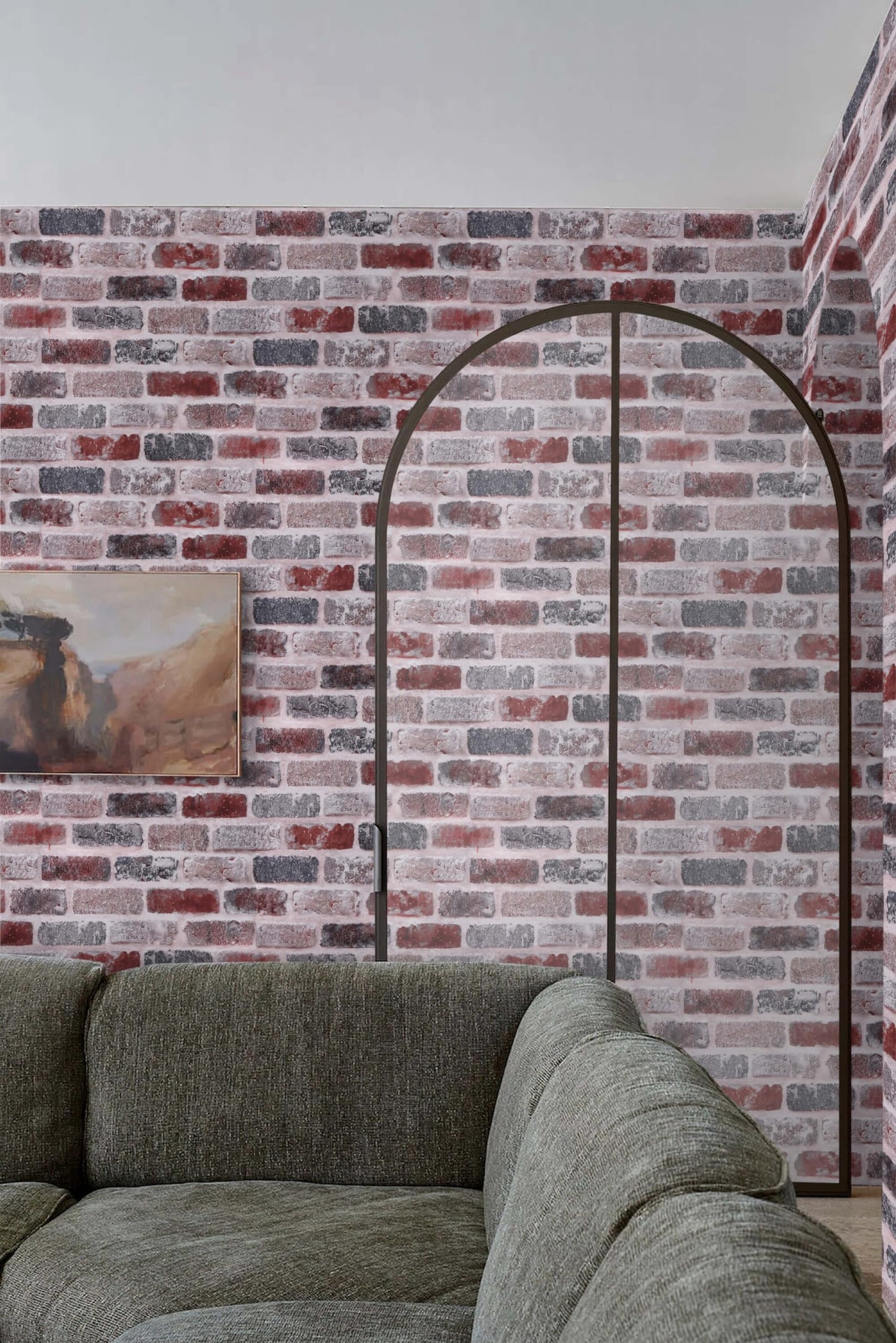 KUKANTST Brick Stone Peel and Stick Wallpaper 17.8"x472" Waterproof Vinyl Roll