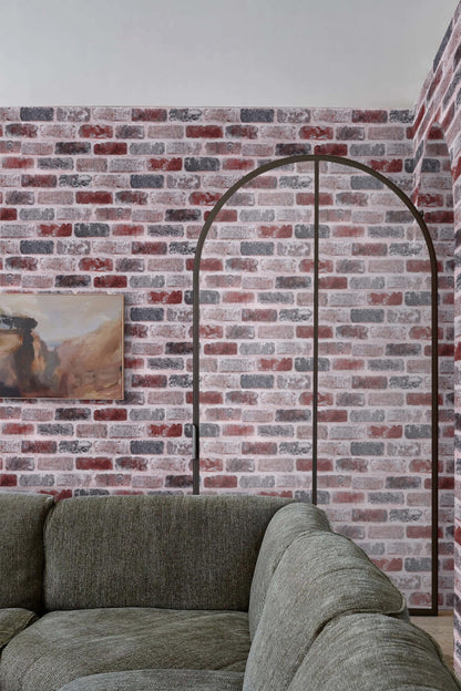 KUKANTST Brick Stone Peel and Stick Wallpaper 17.8"x472" Waterproof Vinyl Roll