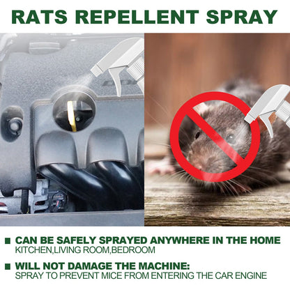Jue Fish rats repellent spray car body kitchen office bedroom warehouse sewer pipe anti rat spray 60ml mouse repellent spray