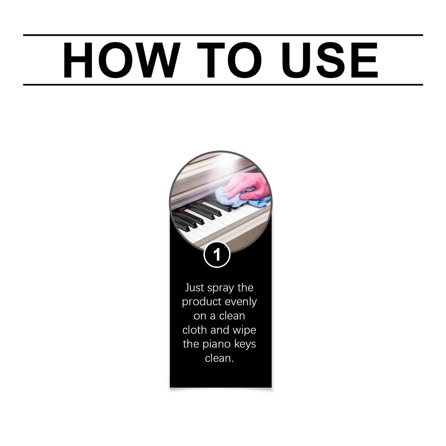 Piano Key Cleaner Cleans Key Stains Gently And Protects Multi-Function Keyboard Cleaner Spray