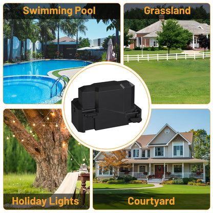 CFMASTER Outdoor Electrical Connection Box IP66 Weatherproof 7x3x4in Black