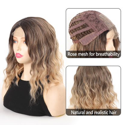 Maforsoon Wigs for Women Short Wave Synthetic Curly Wig 14inch