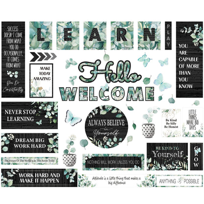 Gethelud 50PCS Modern Farmhouse Bulletin Board Decor 44.5x32.5cm Style 1