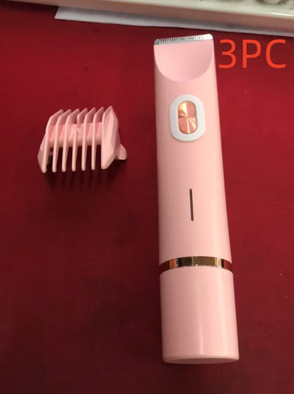 2 In 1 Hair Remover Women's Double Head Shaver Private Pubic Hair Trimmer Electric Razor Wet Dry Electric Body Hair