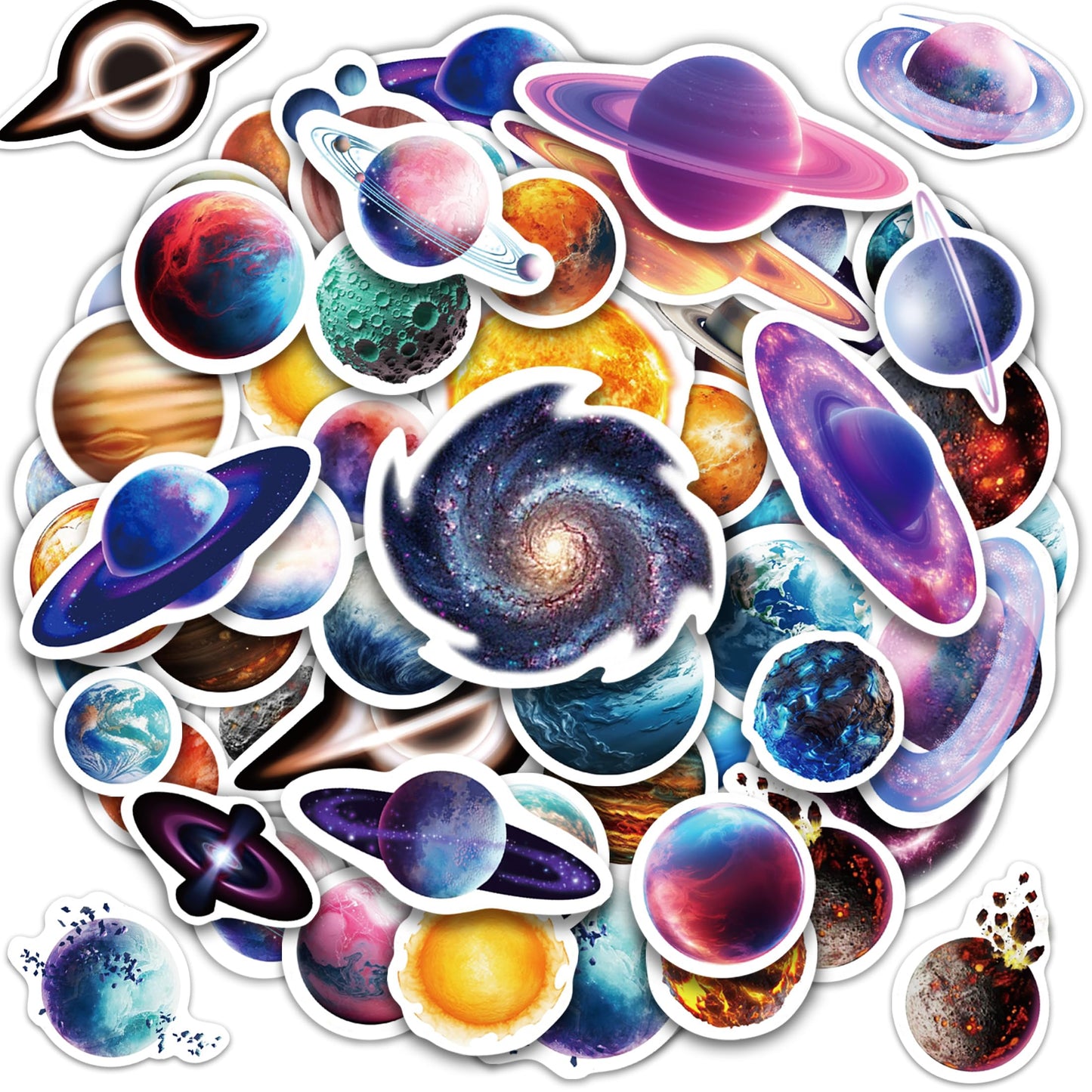 Robmoda 50 Pcs Funny Reading Books Stickers Vinyl Waterproof Glow Dark