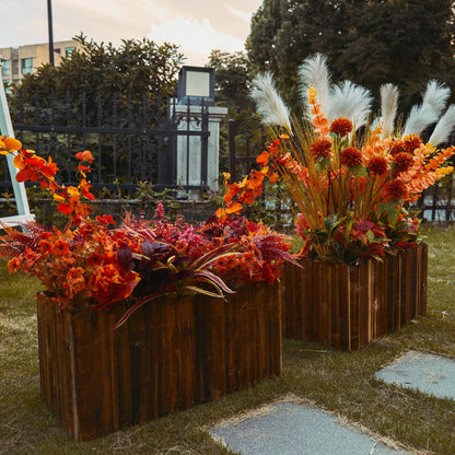 PARTY JOY 15 Bunches Artificial Fall Orchid Flowers 10x5x5in Autumn Decor