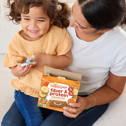 HAPPYTOT Organics Toddler Oat Bars Apple Spinach Soft-Baked 0.88oz 5Count 6 Pack